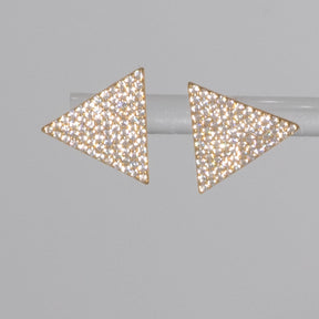 Lusso Triangolo Golden Earrings 925