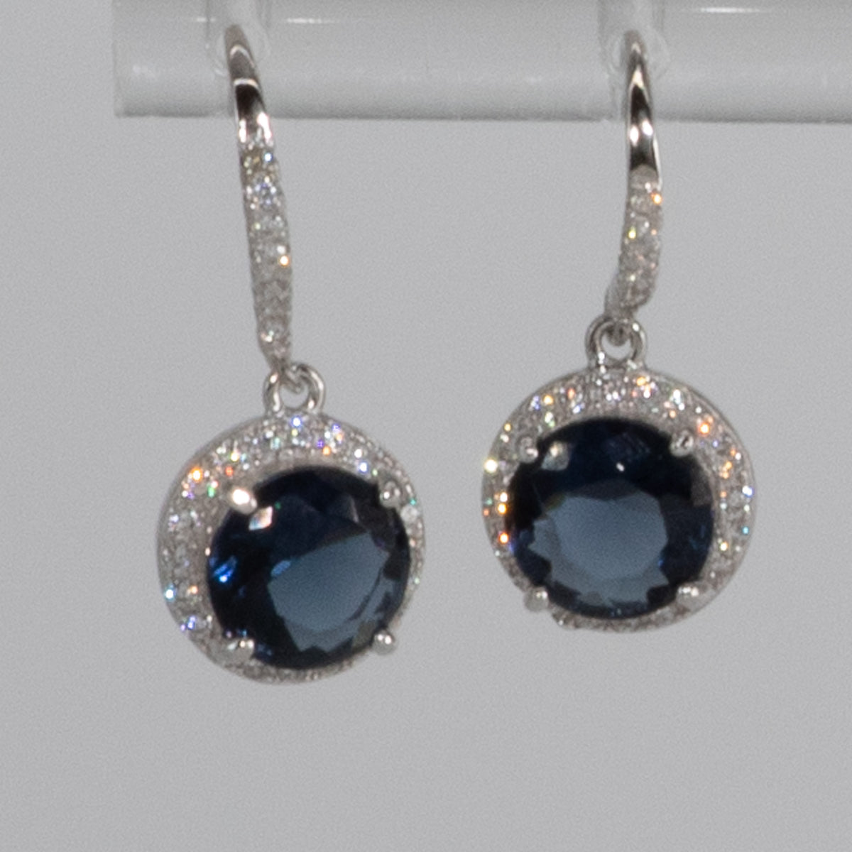 Lusso Cerchio Topaz Drop Earrings