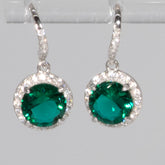 Lusso Cerchio Emerald Drop Earrings