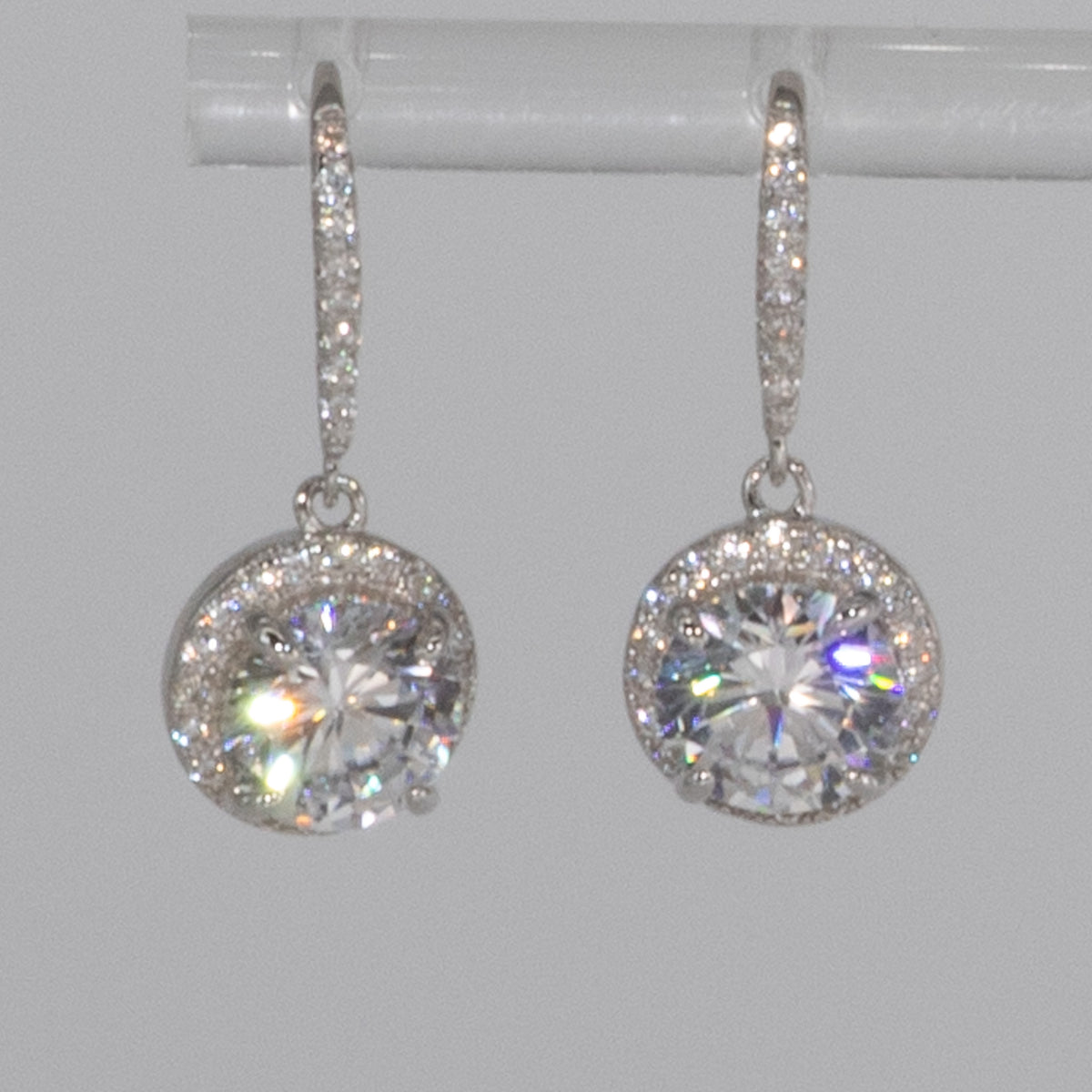 Lusso Cerchio Diamond Drop Earrings