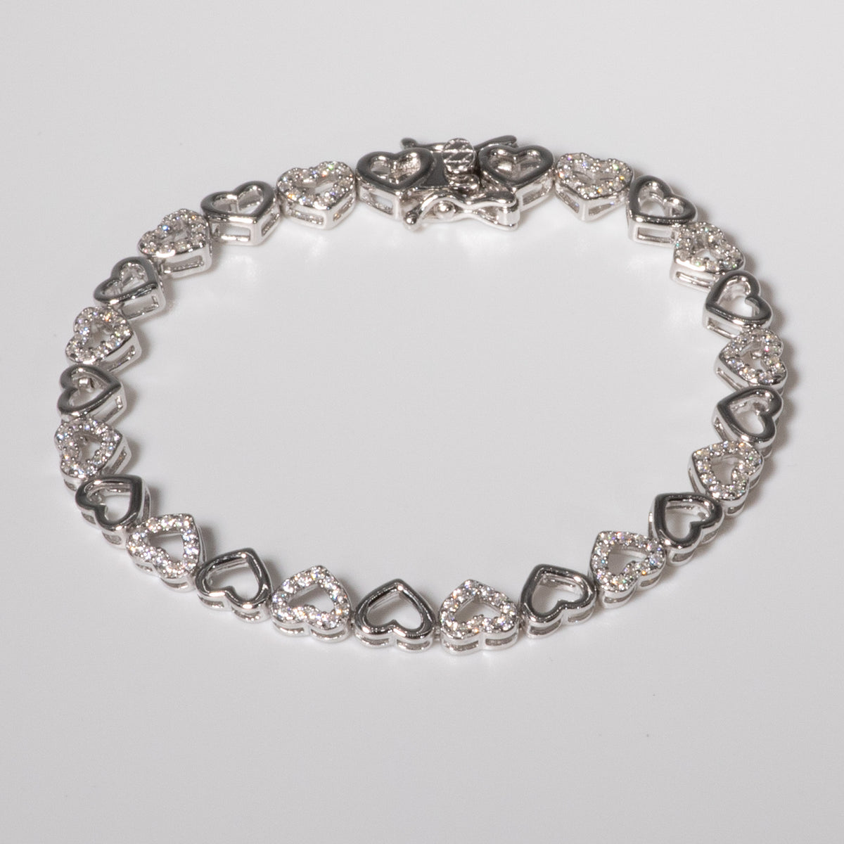Lusso Cuore Silver Bracelet