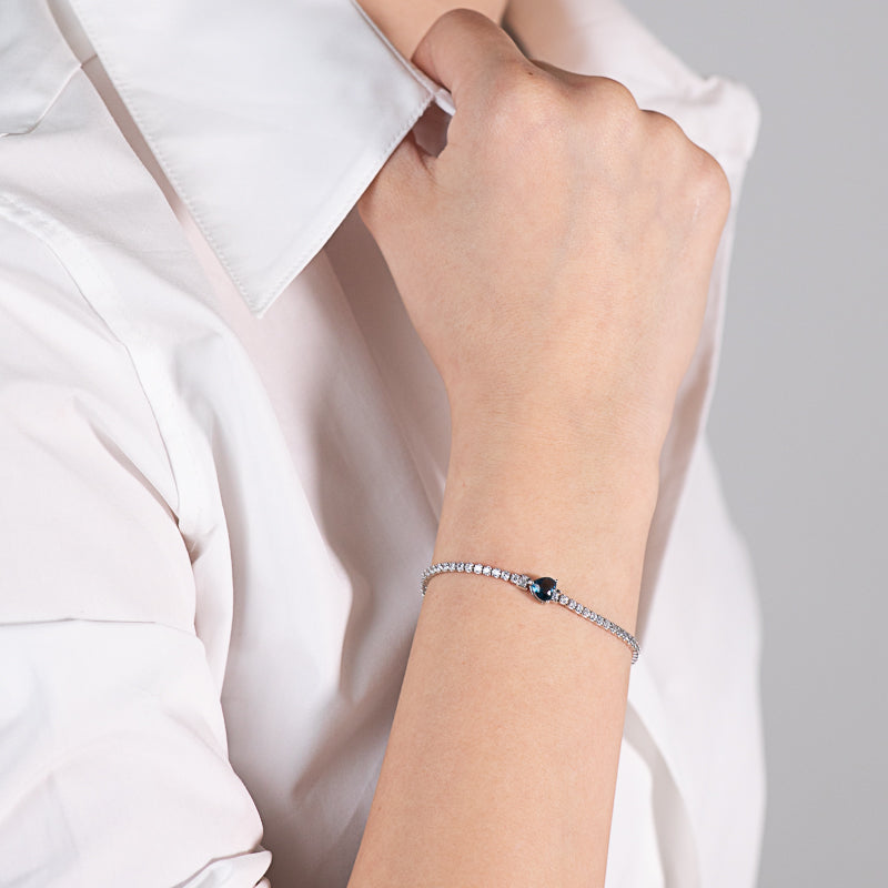Cuore Sapphire Bracelet 925