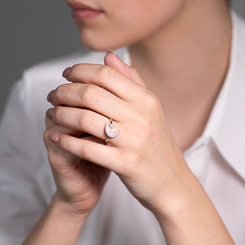 Luna e Stella Silver Ring 925