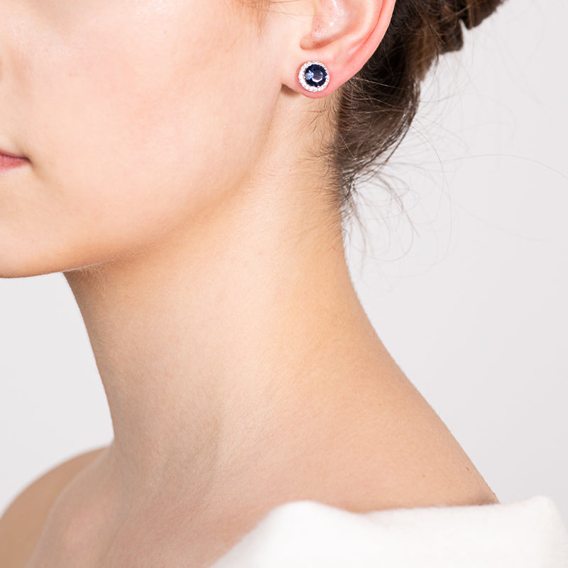 Cerchio Sapphire Earrings