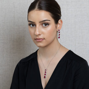 Lusso Quattro Ruby Earrings