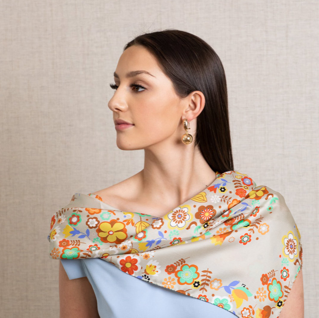 Palermo Floral Scarf