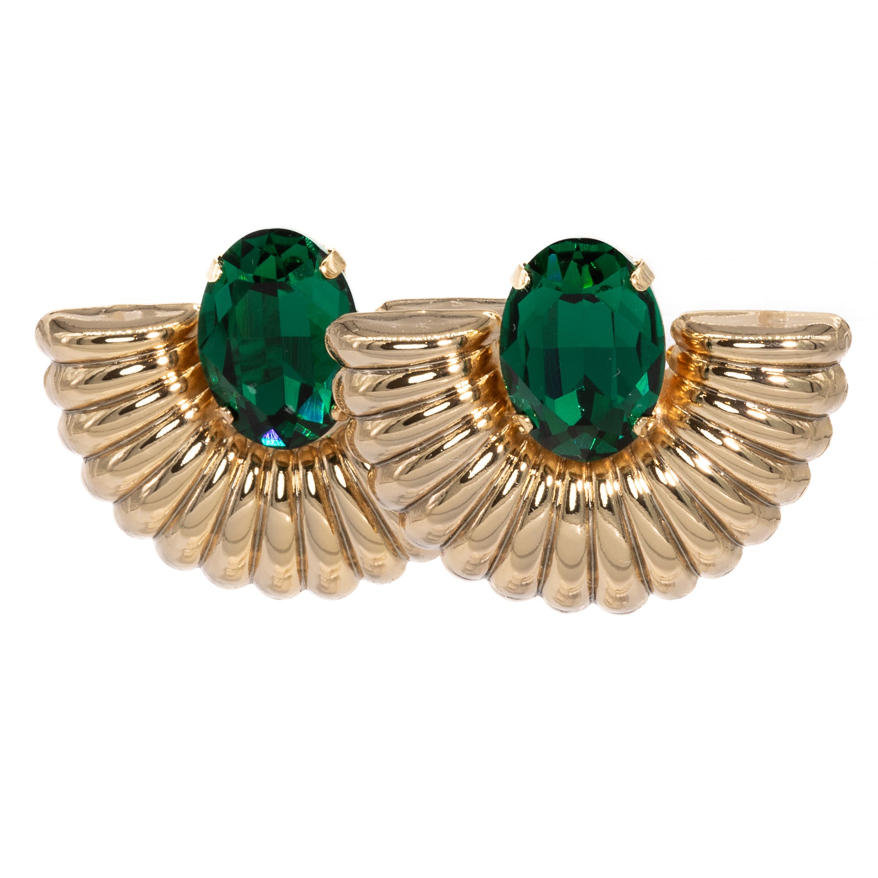 Capri Fenice Emerald Earrings