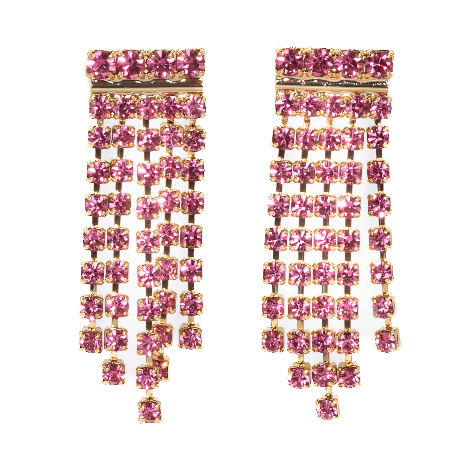 Capri Fiume Golden Garnet Earrings