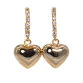 Capri Cuore Golden Earrings