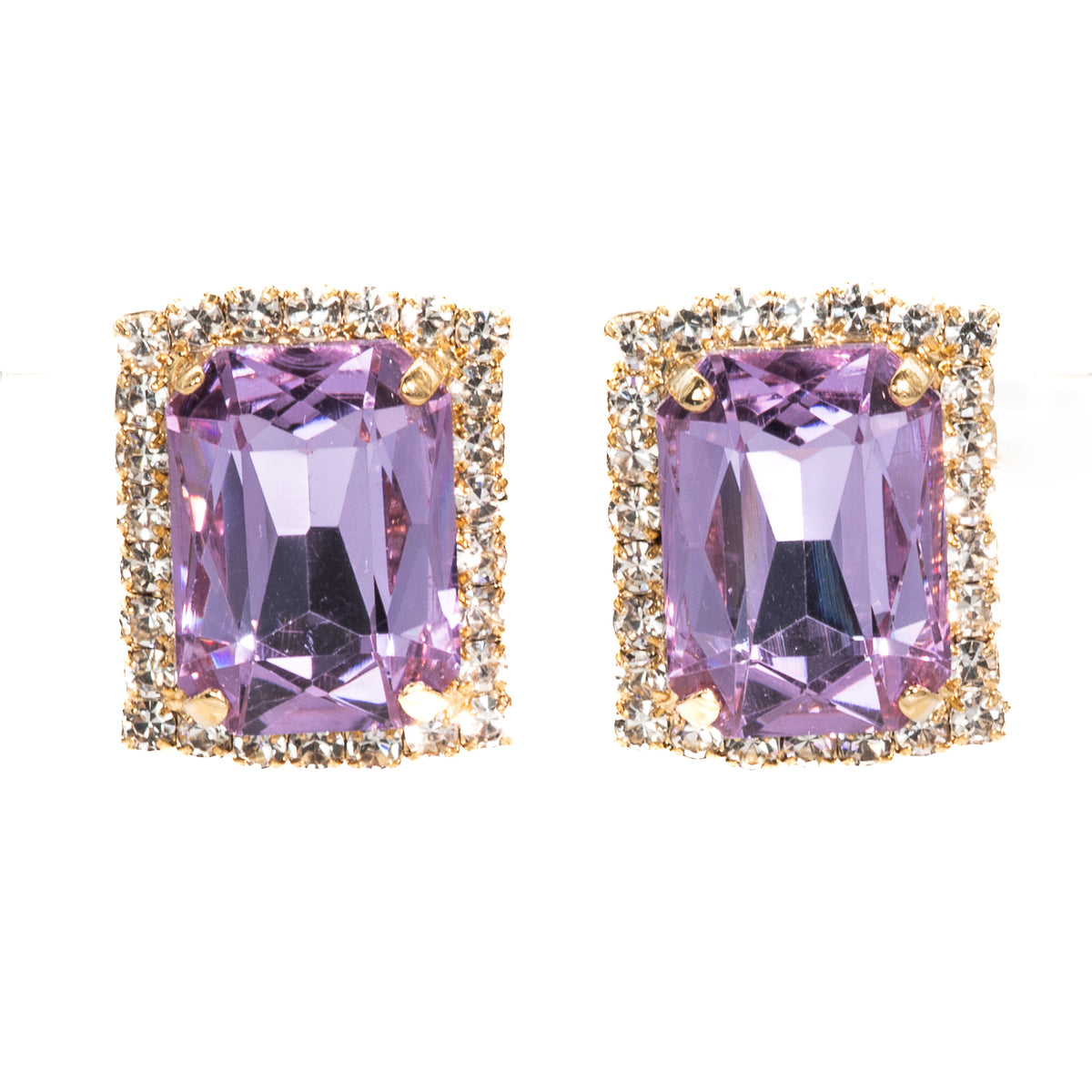 Capri Mega Amethyst Earrings