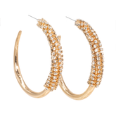 Lusso Arco Diamond Golden Earrings