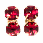 Capri Duo Garnet Earrings