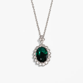 Lusso Ovale Emerald Necklace