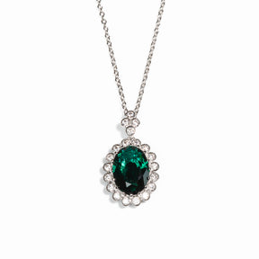 Lusso Ovale Emerald Necklace