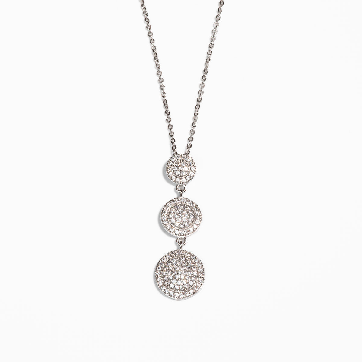 Lusso Tre Cerchio Necklace silver