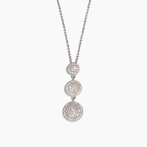 Lusso Tre Cerchio silver Necklace