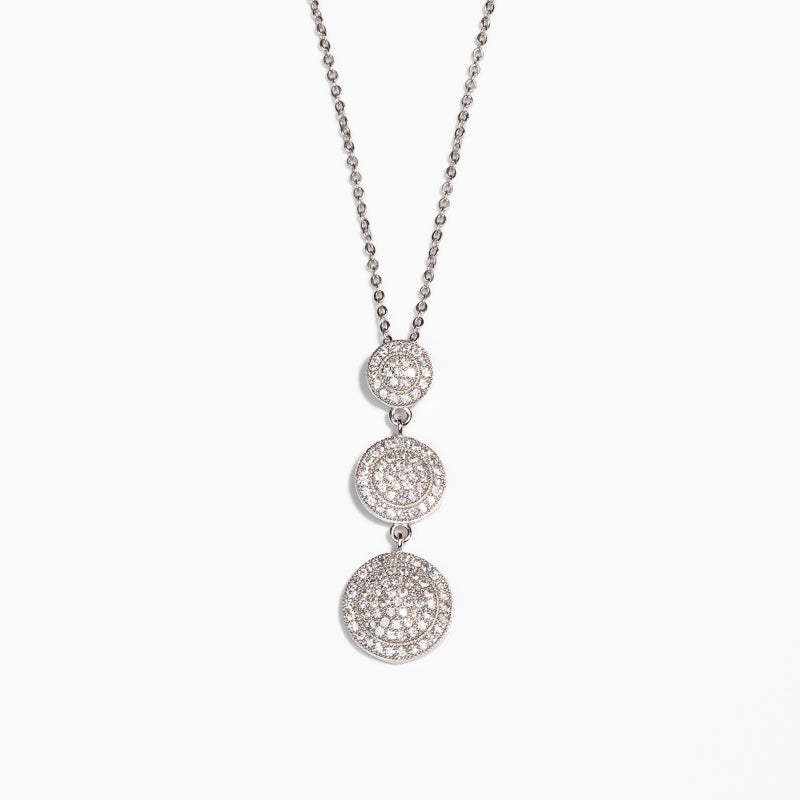 Lusso Tre Cerchio silver Necklace