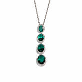 Lusso Quattro Emerald Necklace