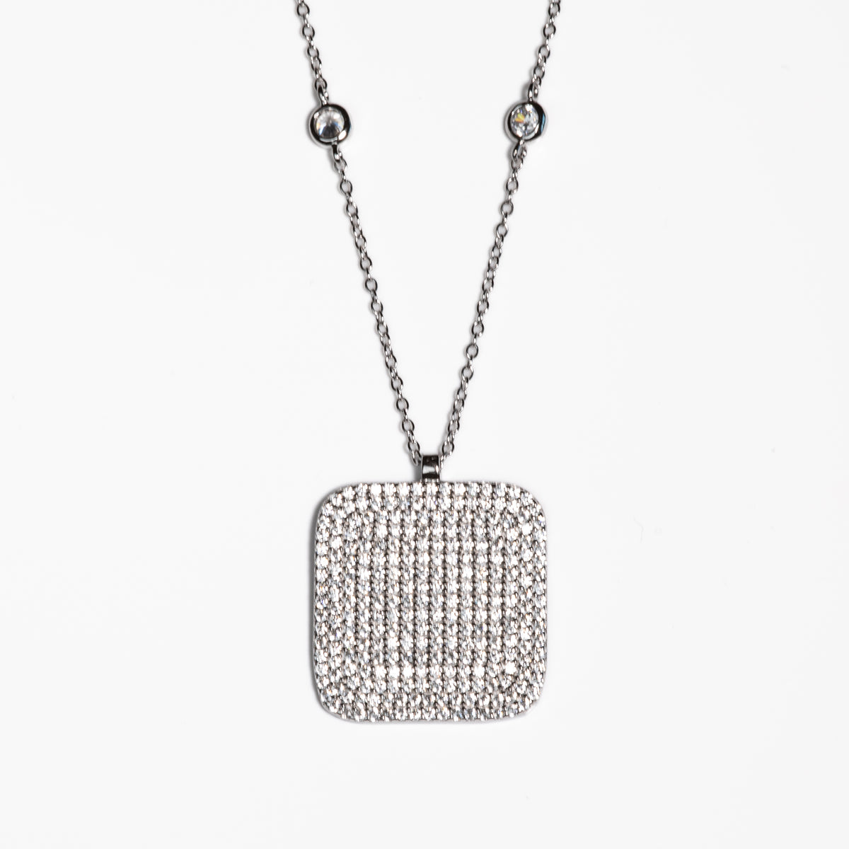 Lusso Quadro Silver Necklace 925