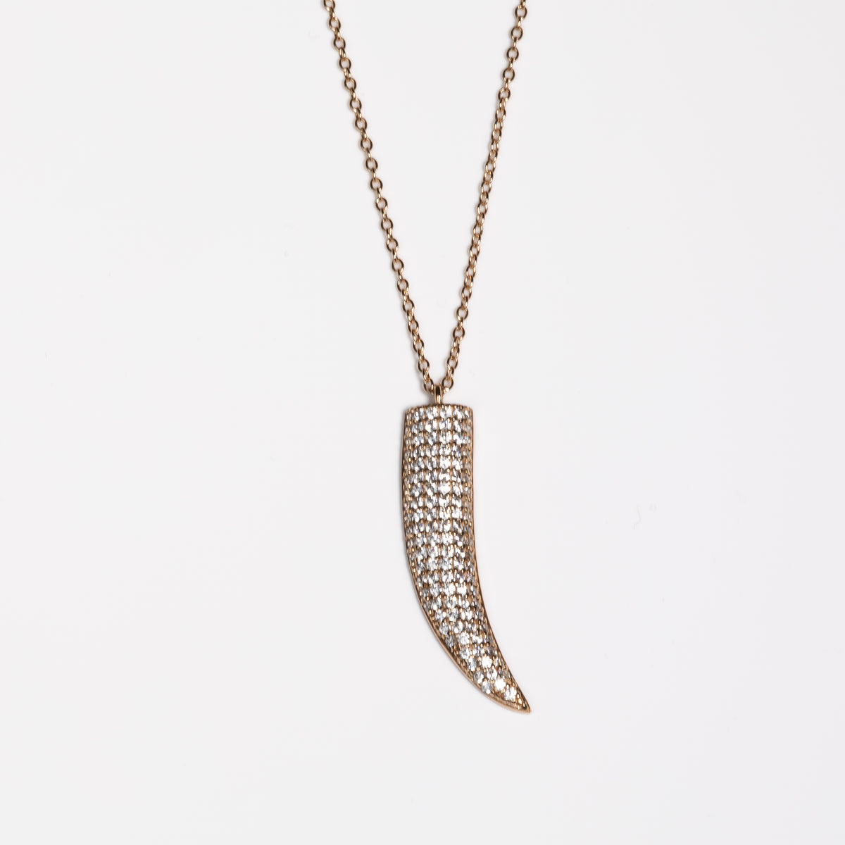 Lusso Corno Golden Necklace 925