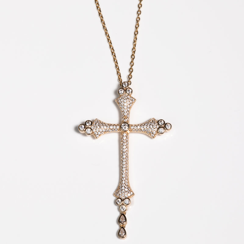 Lusso Golden Croce Necklace 925