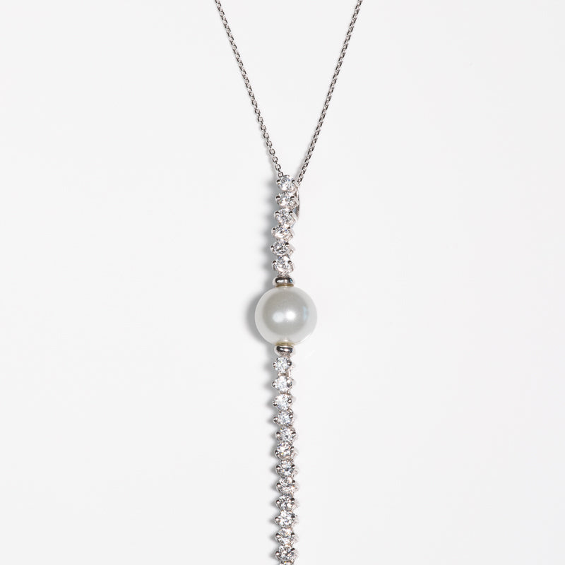Perla Drop Silver Necklace 925