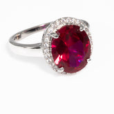 Lusso Ovale Minore Ruby Ring