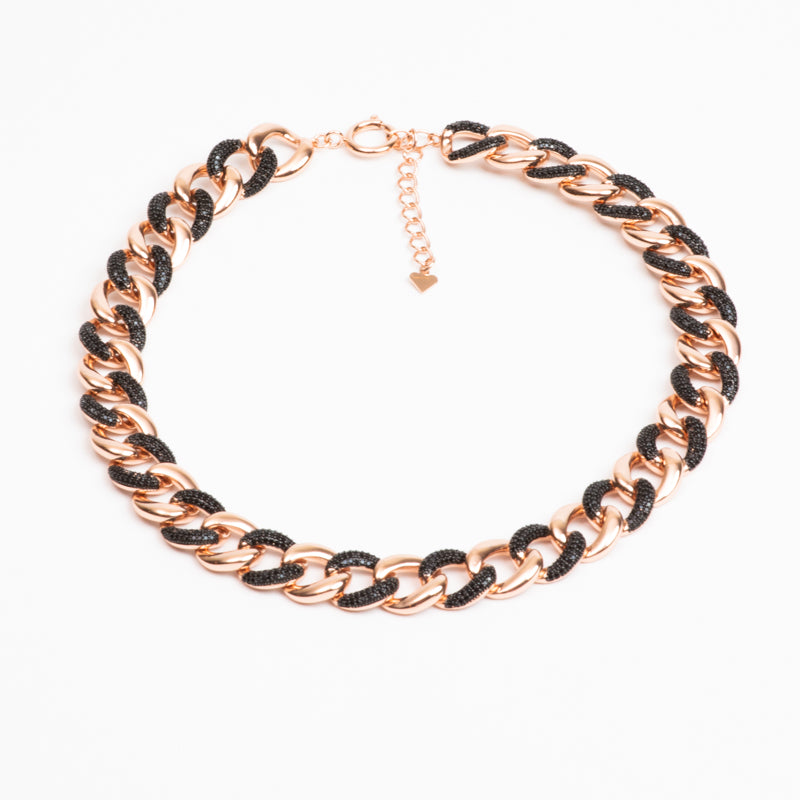 Chain Link Choker Necklace 925