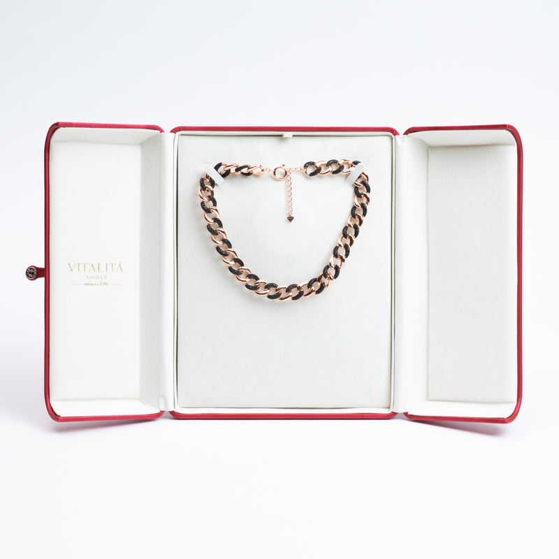 Chain Link Choker Necklace 925