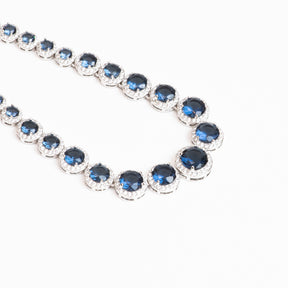 Lusso Crystal Sapphire Necklace