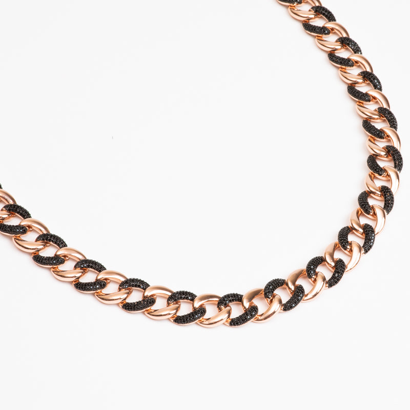 Chain Link Choker Necklace 925
