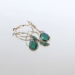 Capri Emerald Drop Earrings